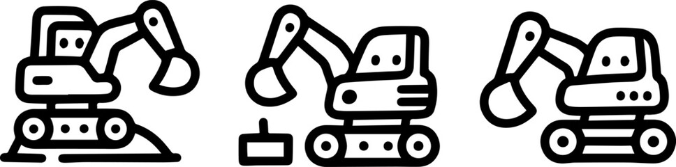 Vector collection of icons set on transparent background