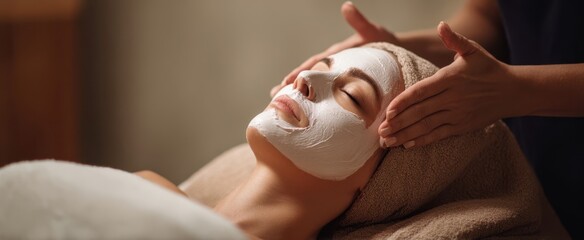 The relaxing facial treatment enhancing beauty and rejuvenation in a serene spa environment.