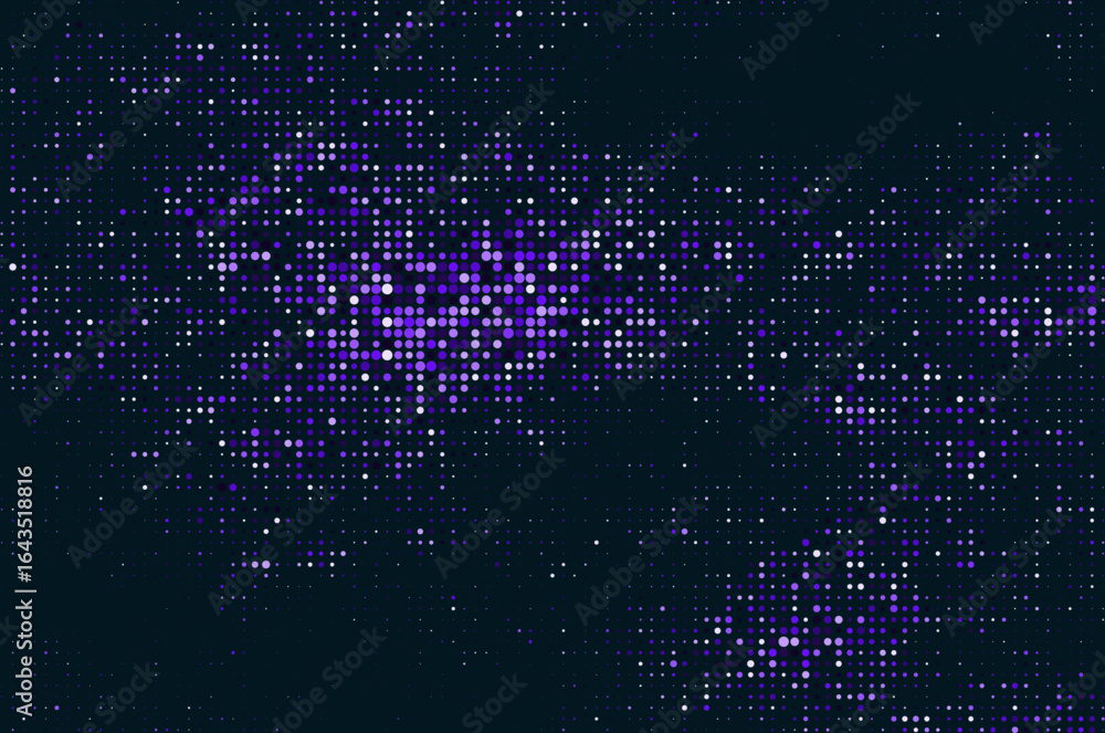 Poster chromatic halftone dot background with a vibrant vector design