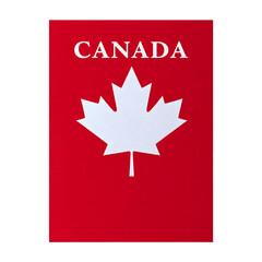 Fototapeta premium Canada day celebration with maple leaf isolated on transparent background