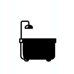 illustration of a bathtub, suitable for bathroom, hotel, or spa design concepts