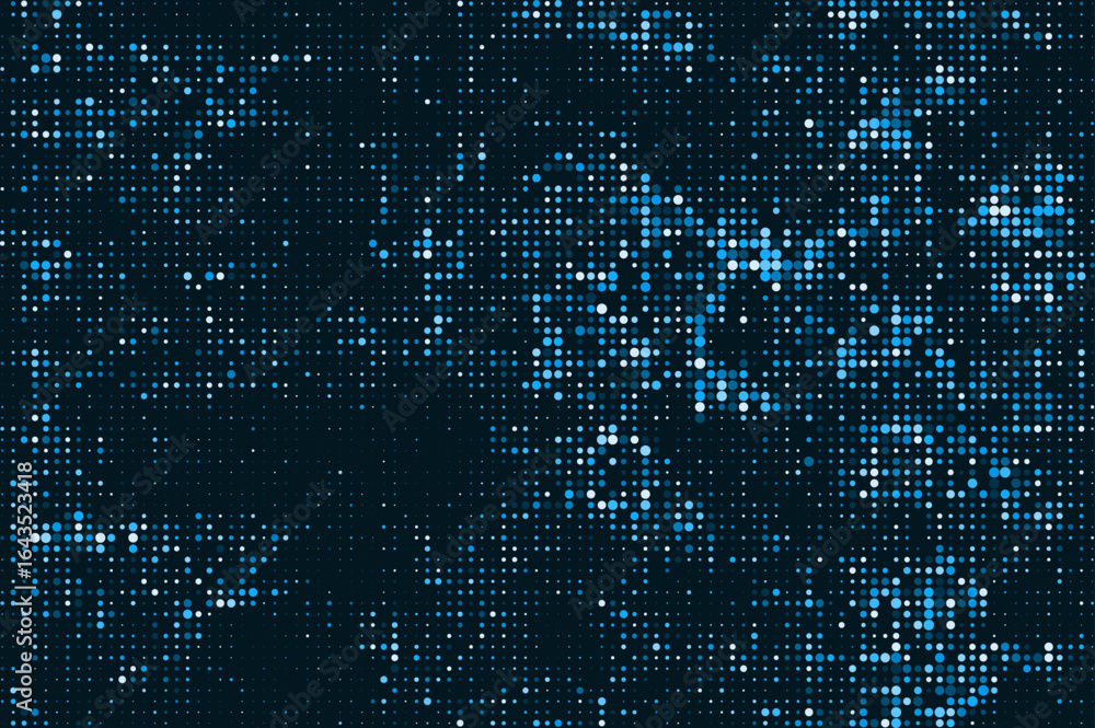 Poster chromatic halftone dot background with a vibrant vector design