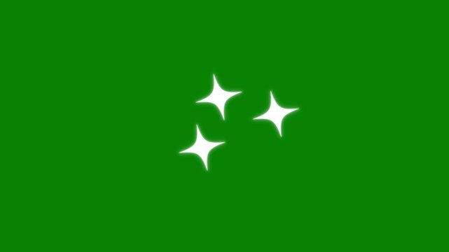 Twinkle lights, sparkling&nbsp;glitter stars, shine twinkle magic, glowing sparkle effect, blinking stars light motion, glitter sparkle twinkling star animation, night sky  on green screen background.&nbsp;4K