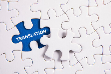 Fototapeta premium Translation Word Puzzle