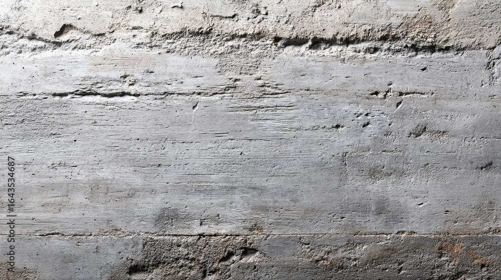Aufkleber closeup of pale grey cement surface with subtle texture variations and soft copy space on left