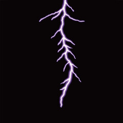 Thunder and lightning natural phenomenon png picture