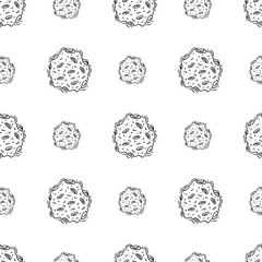 food pattern. fast food seamless pattern. doodle food and beverage seamless pattern. food background