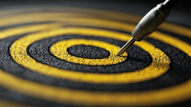 A close-up view of a vibrant spiral pattern featuring alternating colors of yellow and black, showcasing intricate details and textures.