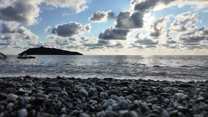 Mare, Cielo, nuvole, spiaggia sull'Isola