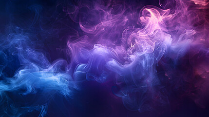 Obraz premium Colorful smoke background, black