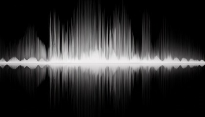 abstract monochrome sound wave