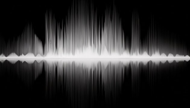 abstract monochrome sound wave