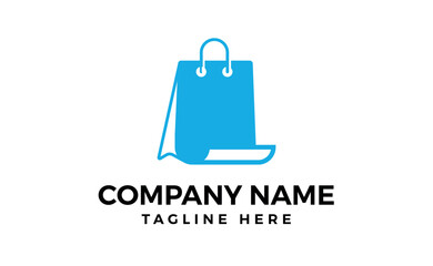 Flat design library logo template