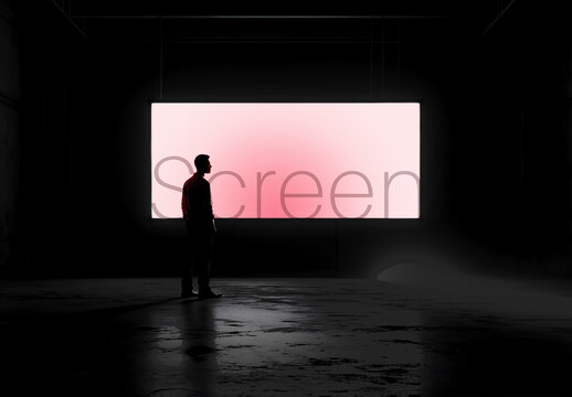 Large Digital Screen Mockup