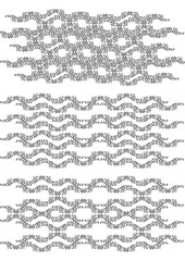 Obraz premium Traditional Indonesian wayang-inspired pattern design with cultural ornaments and decorative motifs