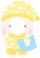 동물토끼(잠옷졸림얼굴합성) (4) © Fox