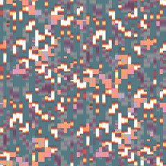 Abstract bokeh effect blurred vision effect pixels texture neon tones.Perfect for mobil apps, web banner, t-shirts printing, home textile, bedding, fabric, package.