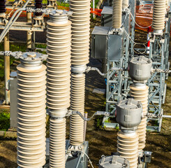 Power Transformer in High Voltage Electrical Outdoor Substation