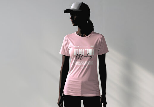 Woman T Shirt Mockup