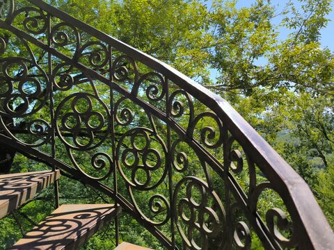 Wrought iron railing