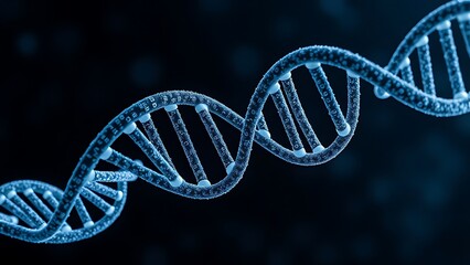 A DNA helix woven from mathematical formulas, entwining all known life within its spiral.