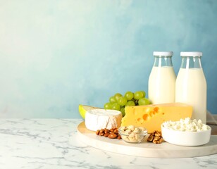 Dairy and fruit platter