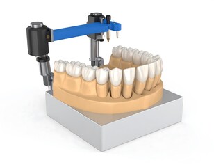 Dental instrument and tooth model