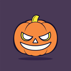 Evil Grinning Jack-o’-Lantern Pumpkin