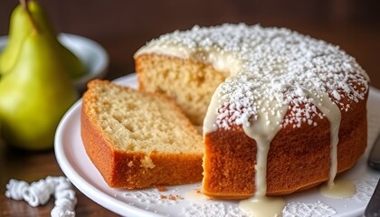 Pear Ginger Cake