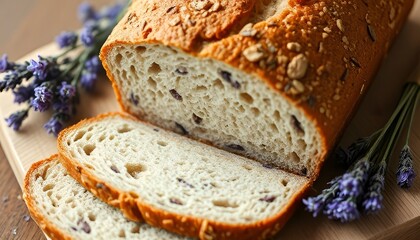 Infuse traditional rye bread with dried lavender flowers and swe