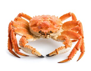 A whole, fresh crab, centered against white