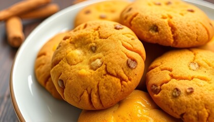 Spiced cookies featuring the warmth of turmeric and ginger offer