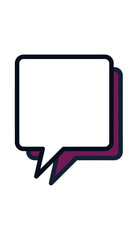 Fototapeta premium This simple speech bubble icon is perfect for all your design needs