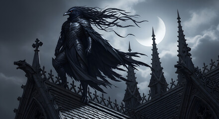 Fototapeta premium raven , blood raven