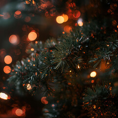 Fototapeta premium christmas tree decoration