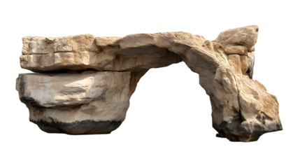  magnificent stone bridge stands with natural beauty isolated on white background