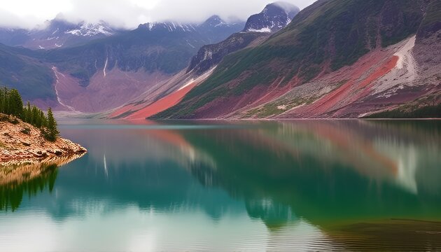 Ruby Lake Red EF and Pale Green CEB