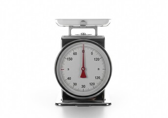 weighing scale on white background isolated