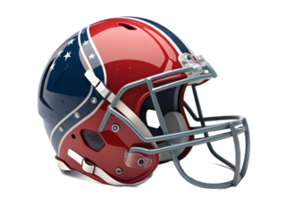 football helmet isolated on white background