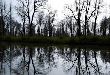 Obraz premium Mirror Reflections and distortions