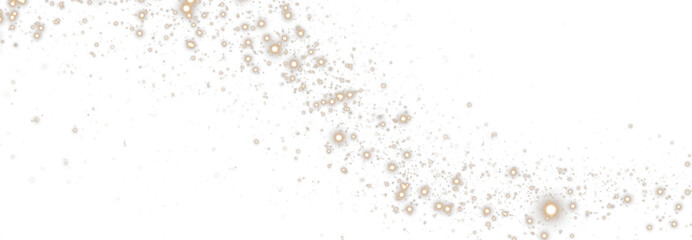 Sparkle, powder, bokeh, glitter, gold dust PNG with festive spray and glam shine. Christmas stardust PNG on transparent background. Overlay for party, luxury card, or celebration explosion effect.