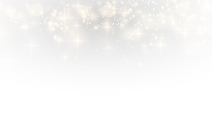 Light, gold, christmas, dust, effect in PNG with luxury glow. This PNG Overlay on transparent background creates festive sparkle for new year, holiday, and elegant celebration projects.