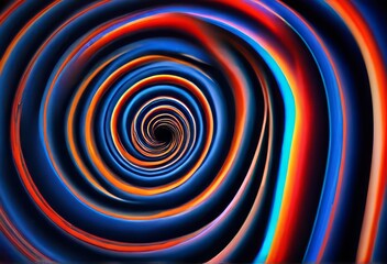 Fototapeta premium Lines Spiraling Outward Dynamic energy growth and complexity