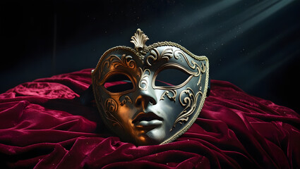 carnival circus mask on black background romeo and juliet