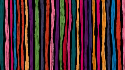 Artistic Editable Layered Seamless Pattern Featuring Playful Motley Stripes for Custom Digital Art and Design Innovation