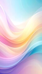 Obraz premium Abstract flowing pastel waves