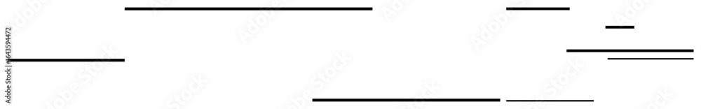 Poster thin horizontal black lines of varying lengths create a structured, minimalist composition emphasizi