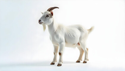 Obraz premium goat isolated on white background