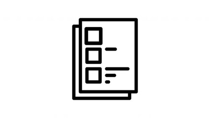 checklist minimalist stroke animation