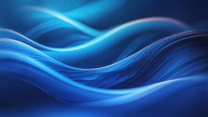 Obraz premium Vibrant blue, wavy, gradient background with flowing, smooth lines and subtle glitter